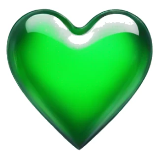  toxic green glass heart sticker