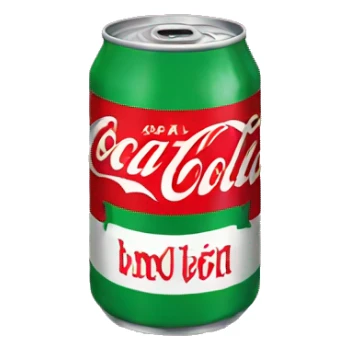 a can of coca cola sticker