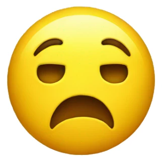 shocked yellow face emoji sticker
