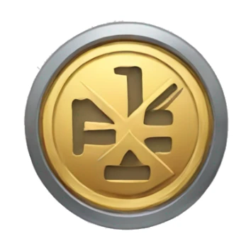 Money coin with clock hands sticker