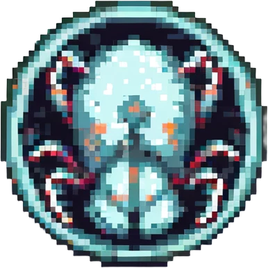 MRI embryo digital fetal small shape in otherworldly bubble, eerie, horror, insectoid, crustaceanoid emoji