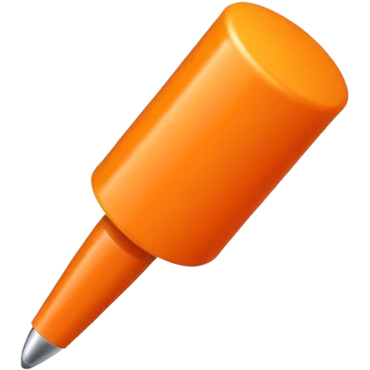 A Orange Push Pin emoji