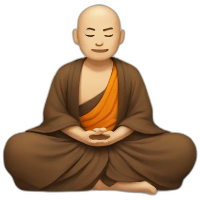 zen monk emoji