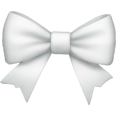 White bow emoji