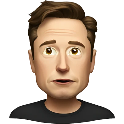 a sad elon musk emoji