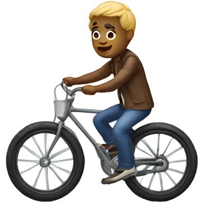 Small guy in bike emoji