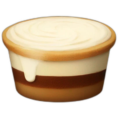 Un tiramisu emoji