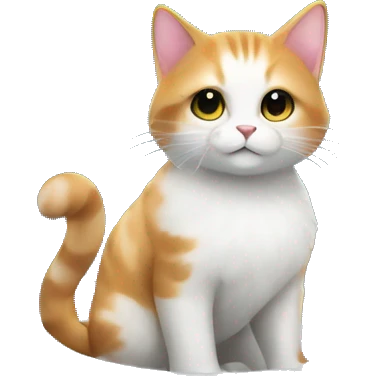 Cute anime pet cat in a space ship in space with back and white background  emoji