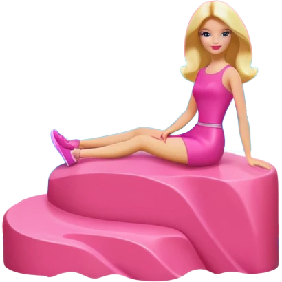 Matisse barbie slop style pink SPAM art landscape emoji