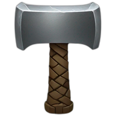 Thor's hammer emoji