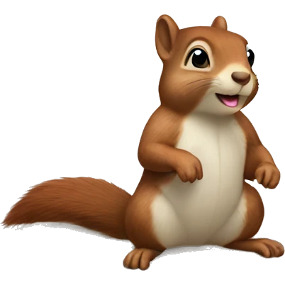squirrel on a beach emoji