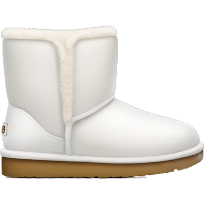 White ugg shoes emoji