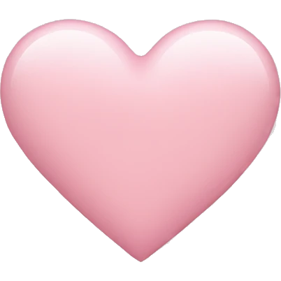 light pink heart emoji