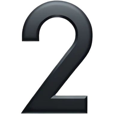 Number 2 emoji