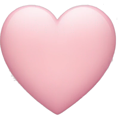 pastel pink heart emoji