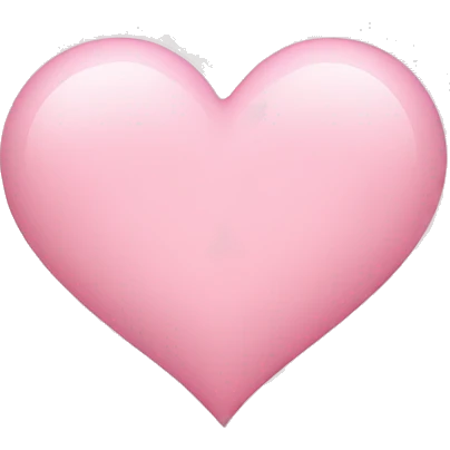 Light pink heart  emoji