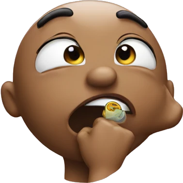 Blowing a kiss emoji