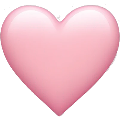 light pink heart emoji