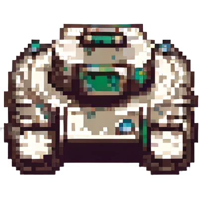 pixel art style tank, retro, 8-bit, blocky emoji