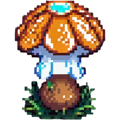 Glowing mushroom emoji