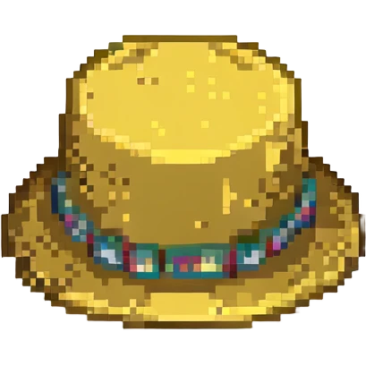 золотая шляпа, no background emoji