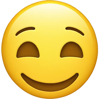 smiley emoji but the smile is a full circle emoji