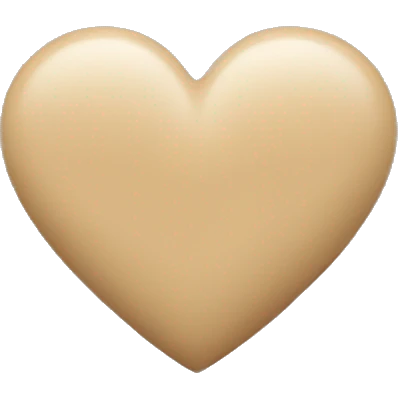Beige heart  emoji