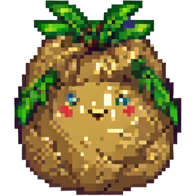 potato, simple pixel art style, no text emoji