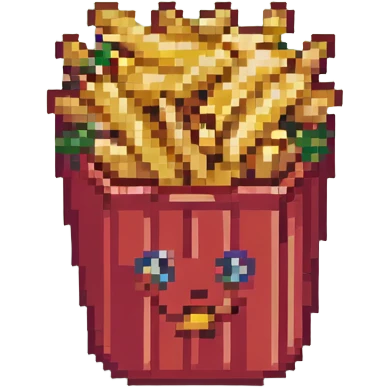 fries in a red container emoji