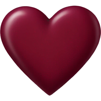 burgundy heart emoji
