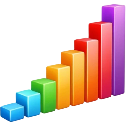 grafico de barras descendente emoji