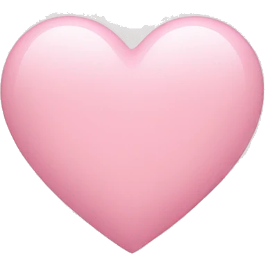 Light pink heart emoji