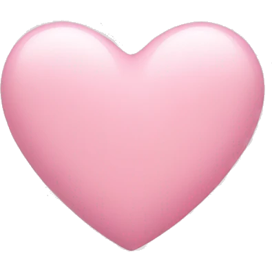 Light pink heart emoji
