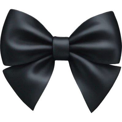 black satin bow emoji