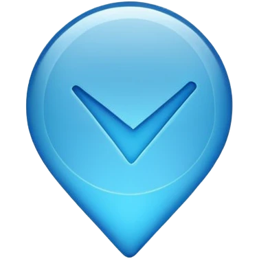 Verified just blue color tick mark with tranparent bg emoji