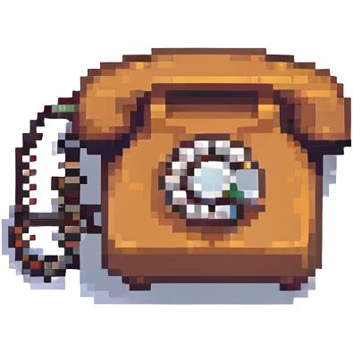 classic telephone emoji