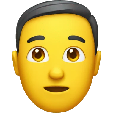 yellow head emoji