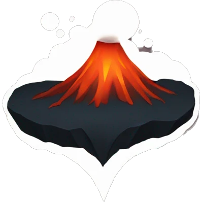 volcano heart emoji