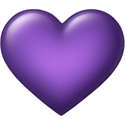 Aesthetic lilac heart and inside it a smaller dark purple heart  emoji
