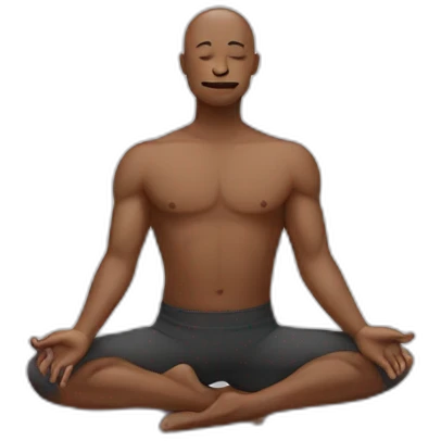 yoga pose man emoji