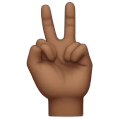Heartbreak Hand sign emoji