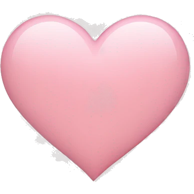 light pink heart emoji