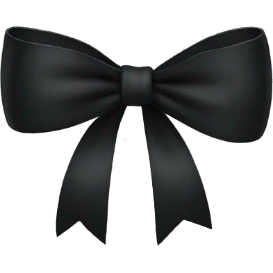 black bow emoji
