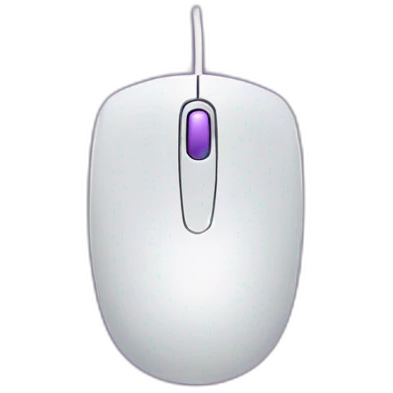 computer mouse over purple rectangle emoji
