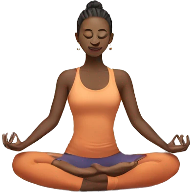 Yoga pose emoji