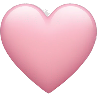 light pink heart emoji