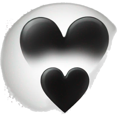 Black hearts emoji
