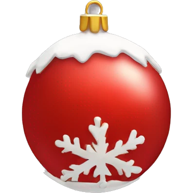 red christmasball emoji