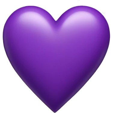 Purple heart emoji
