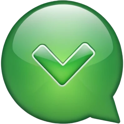 only a checkmark emoji